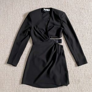 ZARA cut out long sleeve mini dress- AS IS